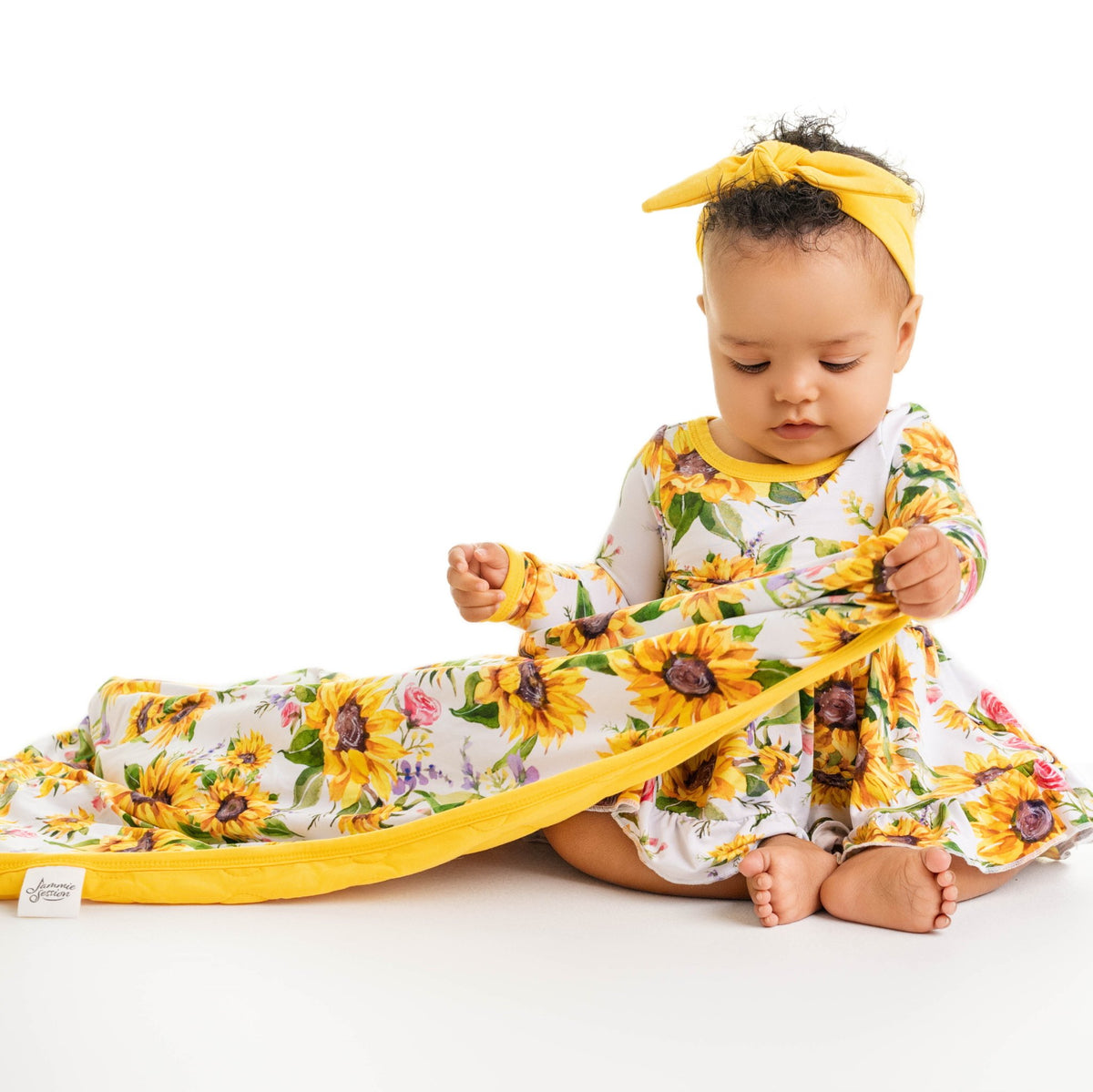 Suns and Roses (Sunflowers) Mini Quilted Blanket - Jammie Session