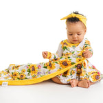 Suns and Roses (Sunflowers) Mini Quilted Blanket - Jammie Session