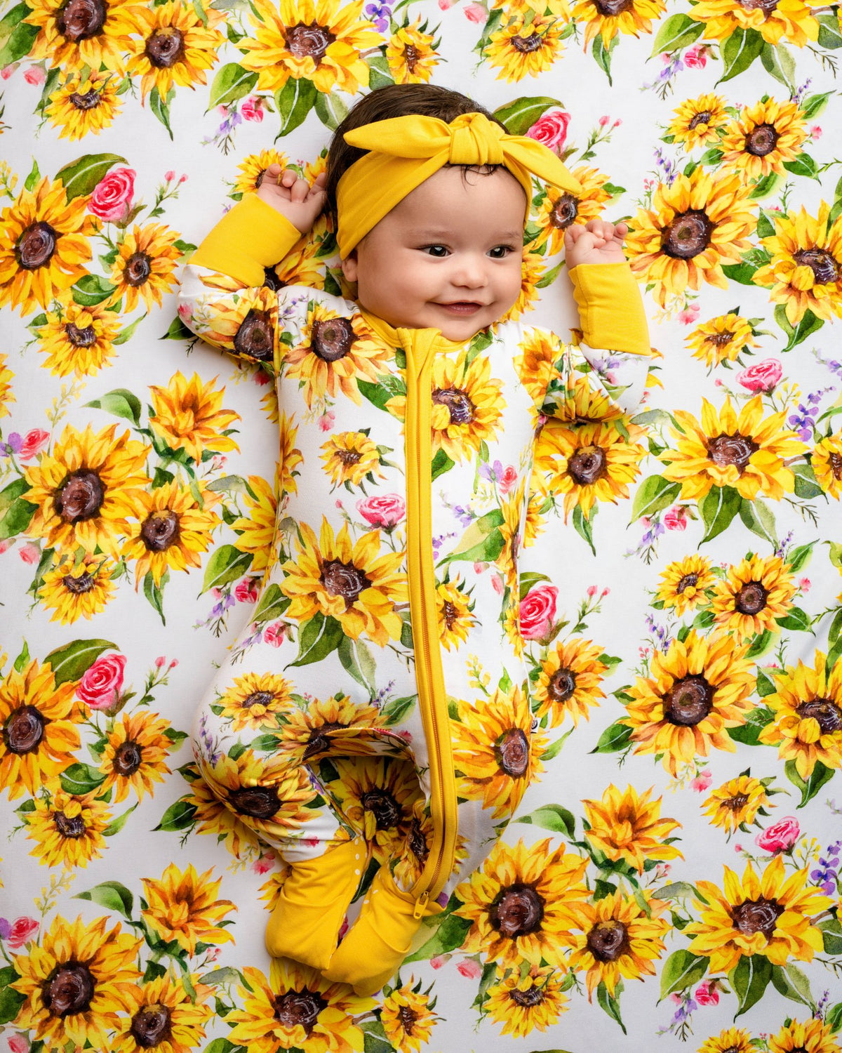 Suns and Roses (Sunflowers) Romper - Jammie Session