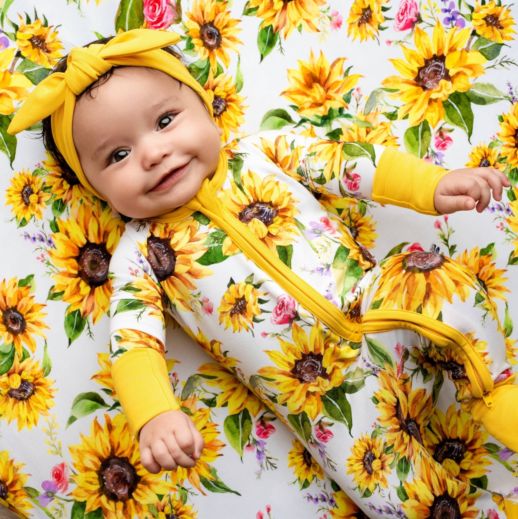 Suns and Roses (Sunflowers) Romper - Jammie Session