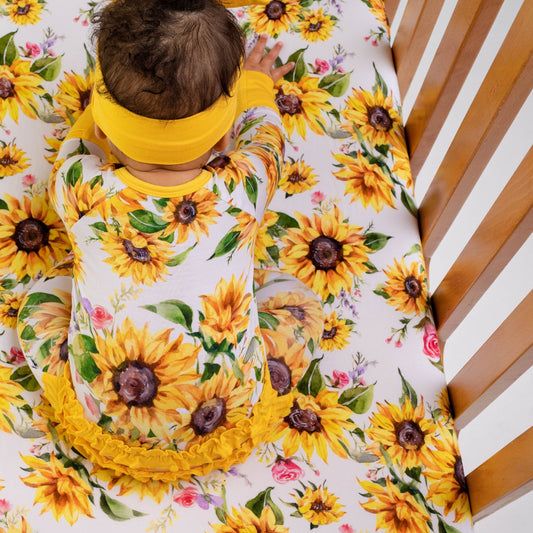 Suns and Roses (Sunflowers) Ruffle Romper - Jammie Session