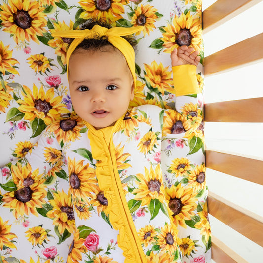 Suns and Roses (Sunflowers) Ruffle Romper - Jammie Session