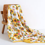 Suns and Roses (Sunflowers) Toddler Quilted Blanket - Jammie Session