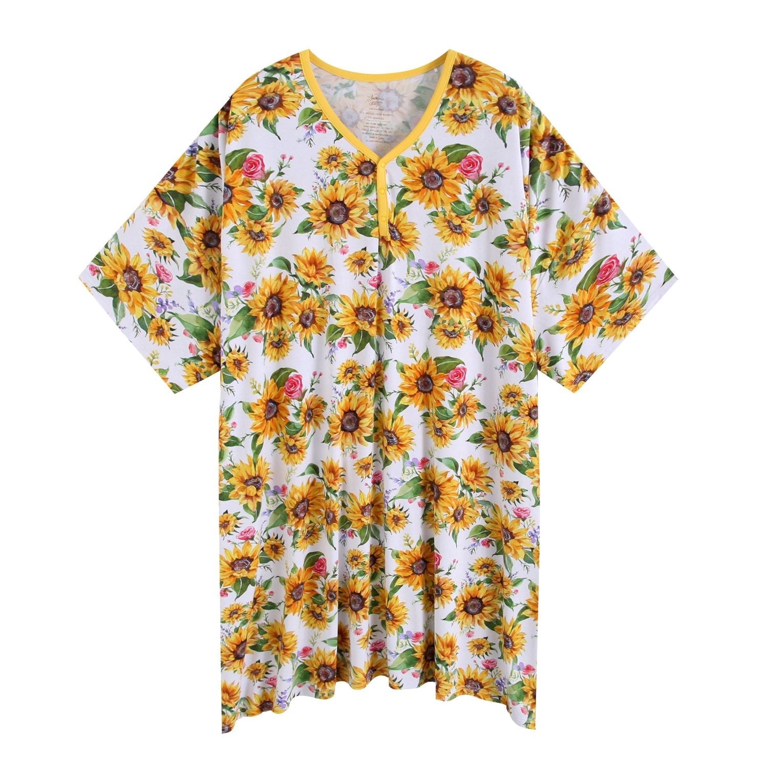 Suns and Roses Women's Muumuu Lounge Tee (ONE SIZE FITS XS - XXL