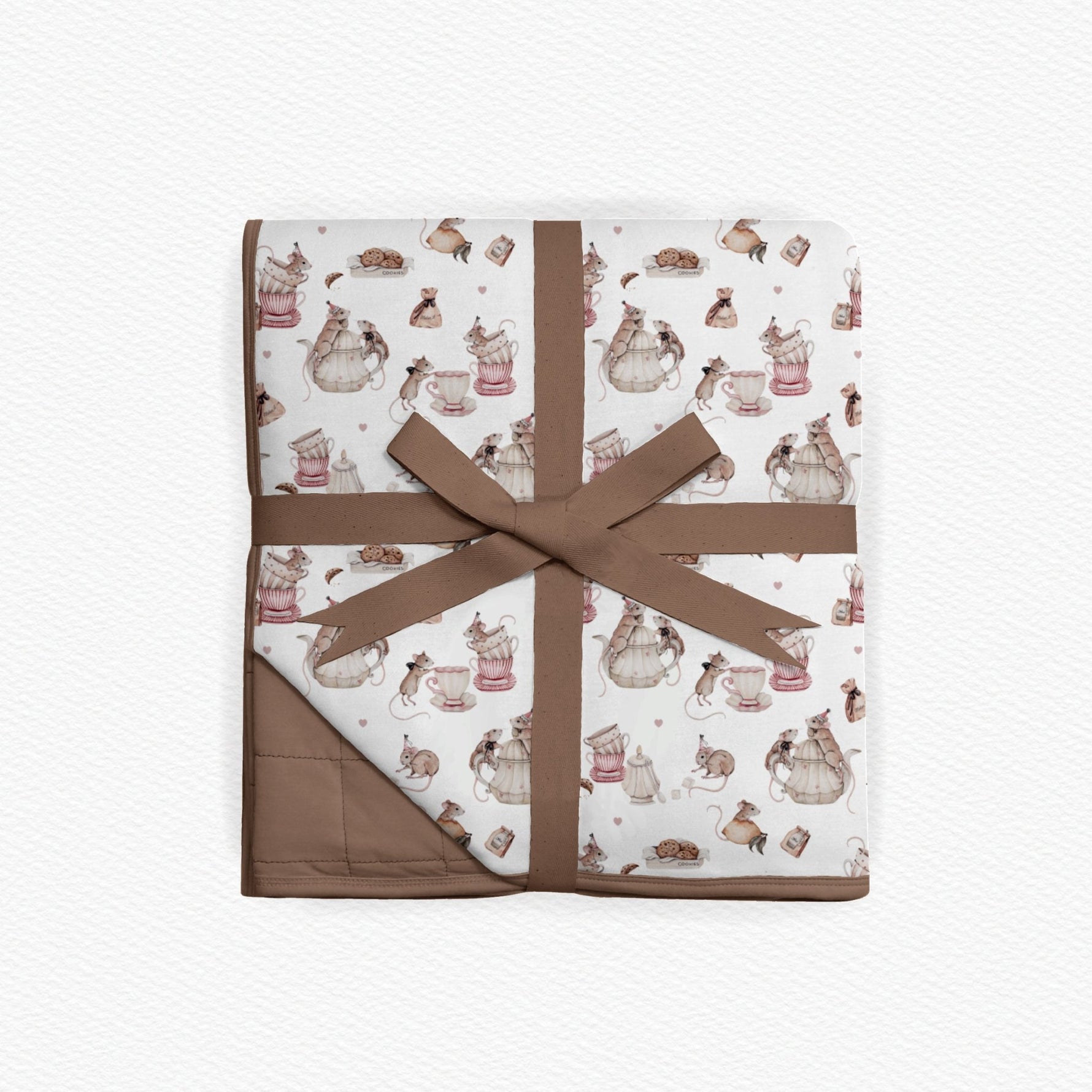 Tiny Tea Time Adult Quilted Blanket - Jammie Session