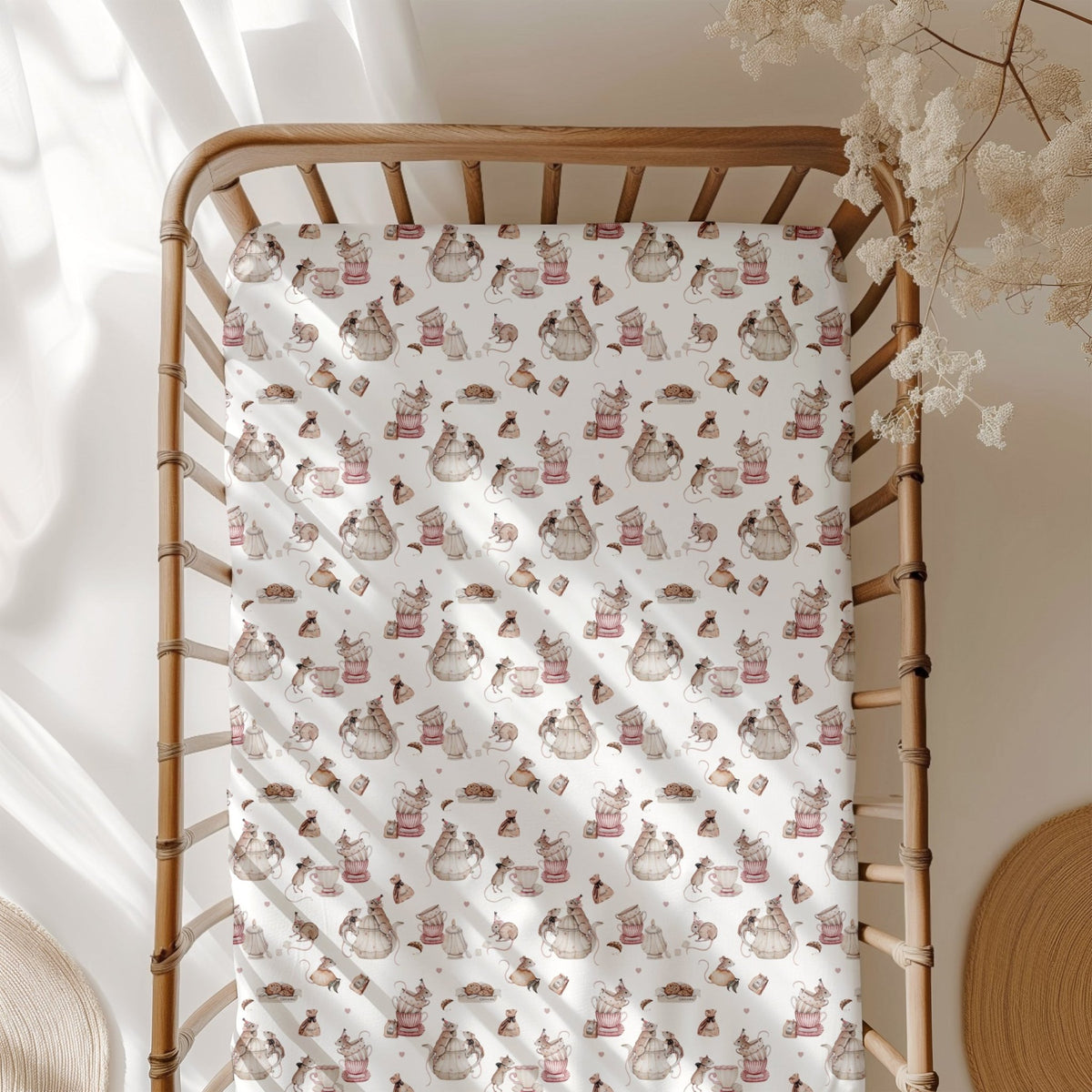 Tiny Tea Time Crib Sheet - Jammie Session