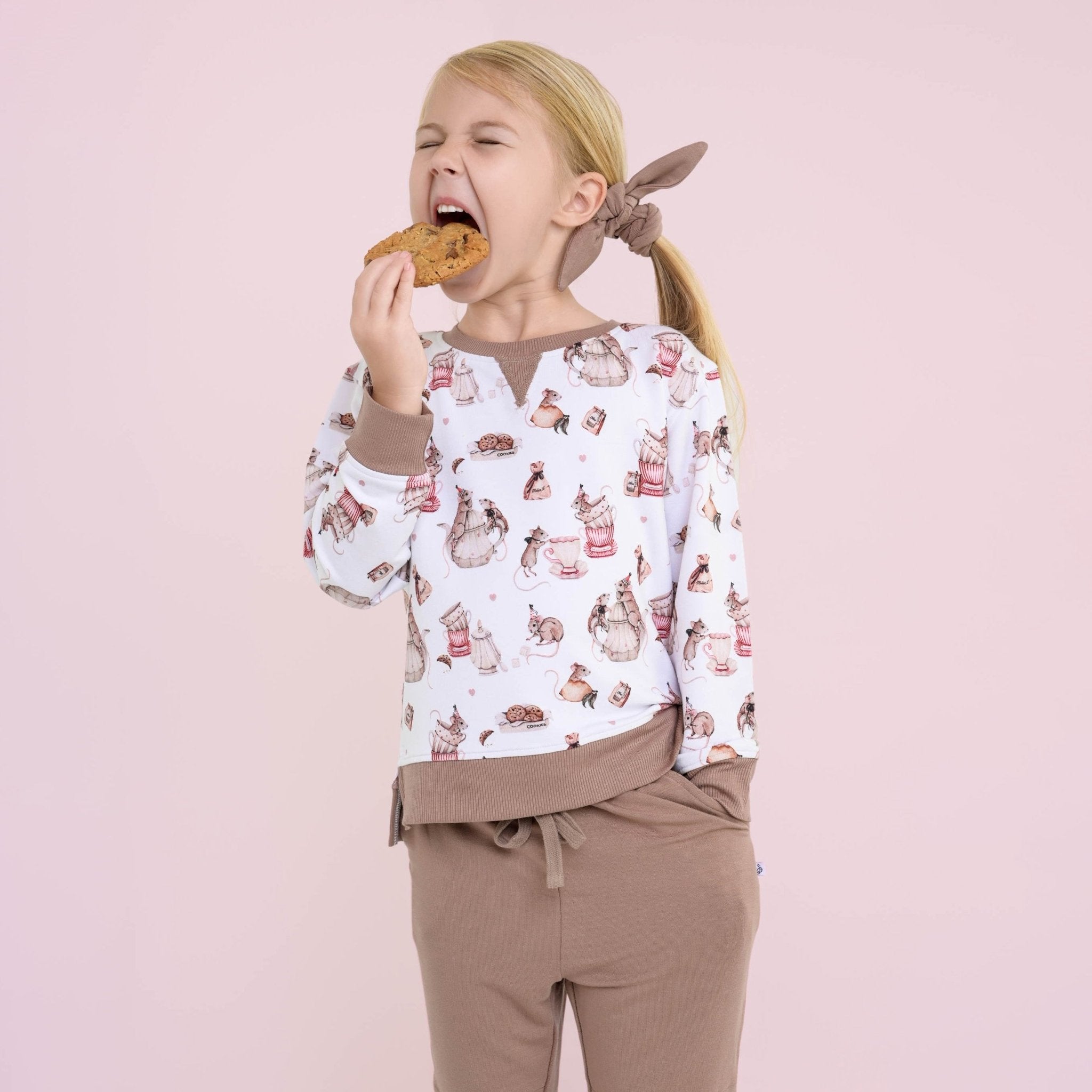 Tiny Tea Time Kids Jogger Set - Jammie Session