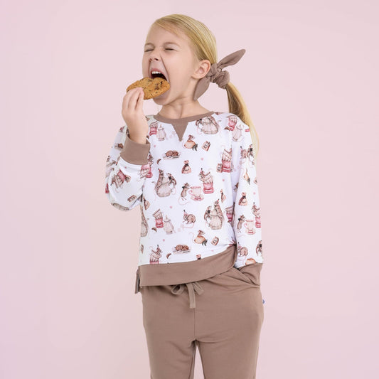Tiny Tea Time Kids Jogger Set - Jammie Session