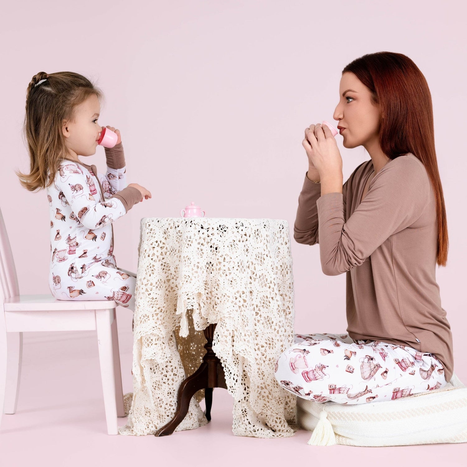 Tiny Tea Time Romper - Jammie Session