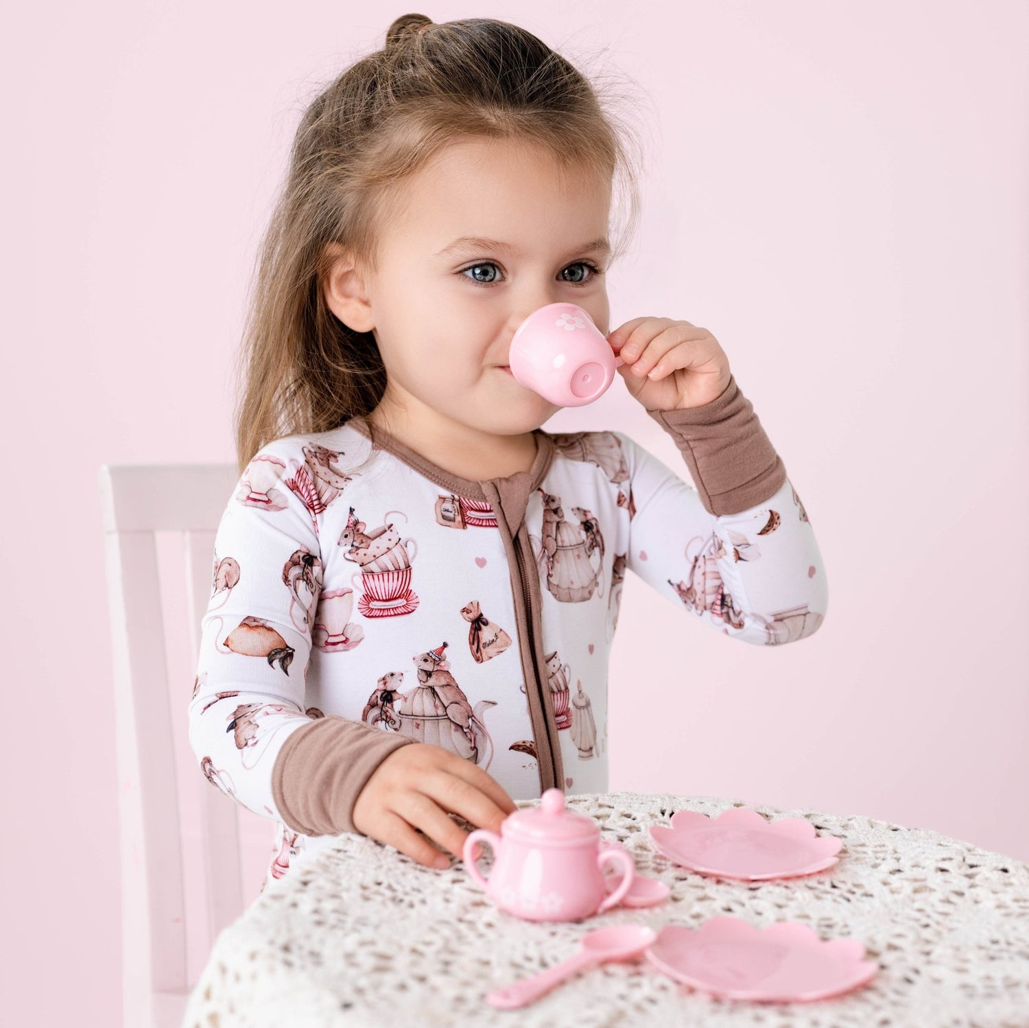 Tiny Tea Time Romper - Jammie Session