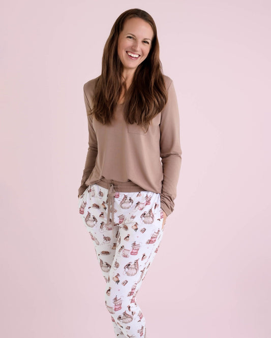 Tiny Tea Time Women's Long Sleeve Shirt - Jammie Session