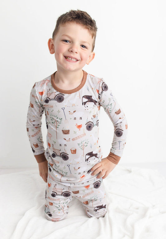 Tractor Ride (Farm) Long Sleeve PJ's BDLJ - Jammie Session