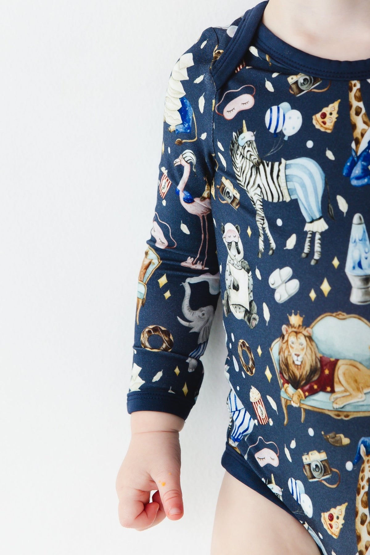 Up Zoo Late Long Sleeve Bodysuit - Jammie Session