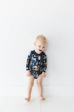 Up Zoo Late Long Sleeve Bodysuit - Jammie Session