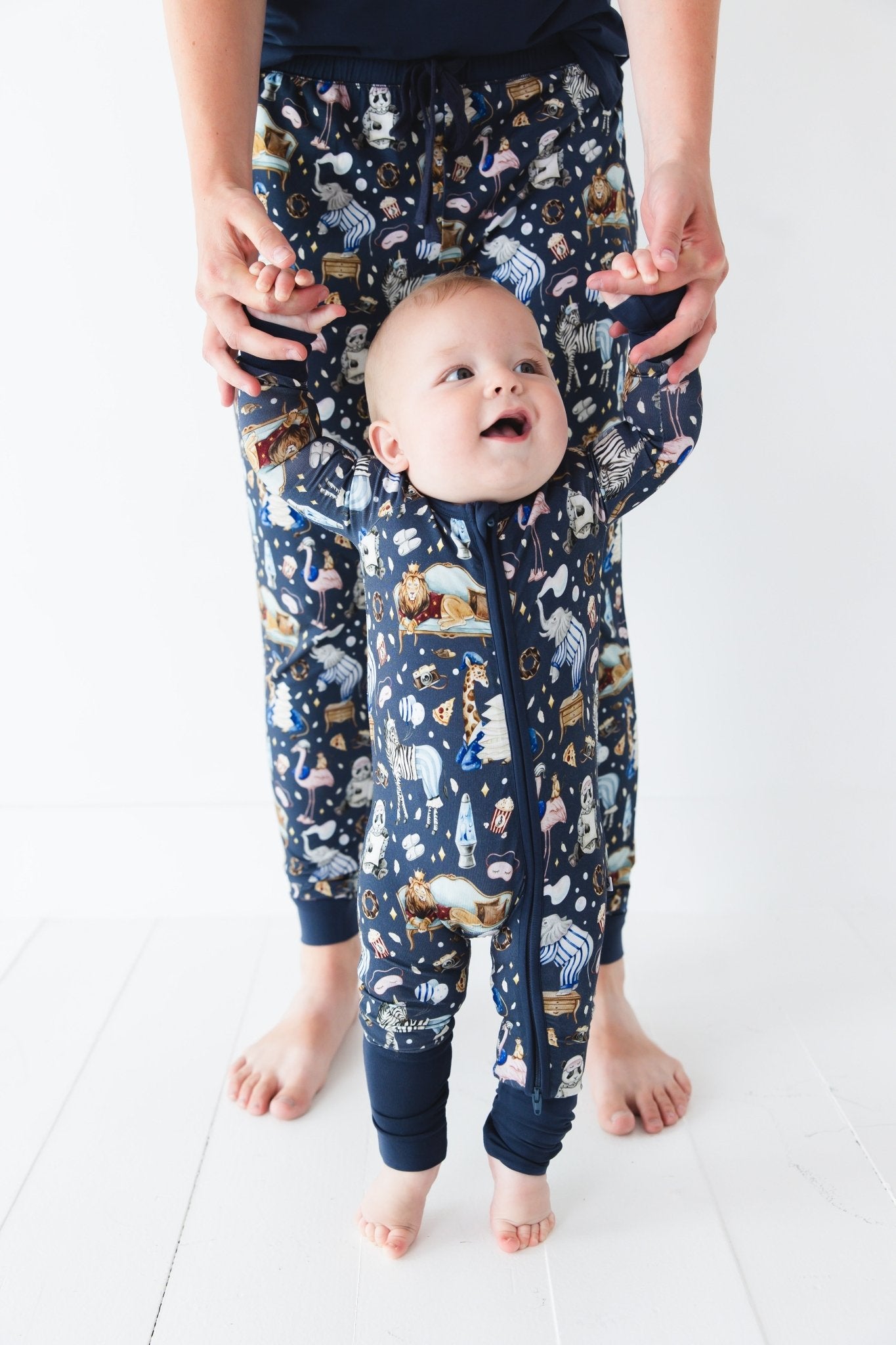 Up Zoo Late Romper - Jammie Session