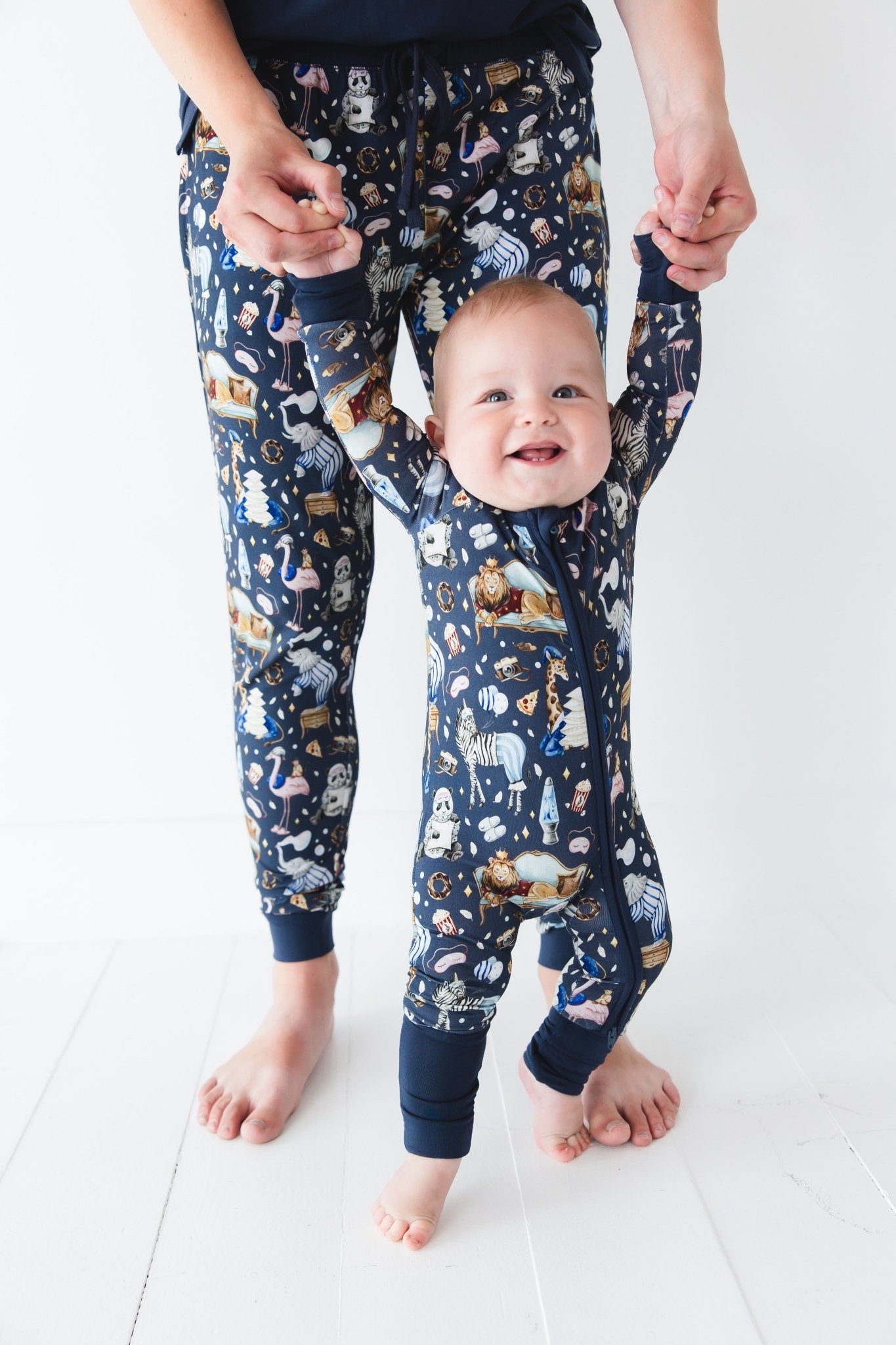Up Zoo Late Romper - Jammie Session