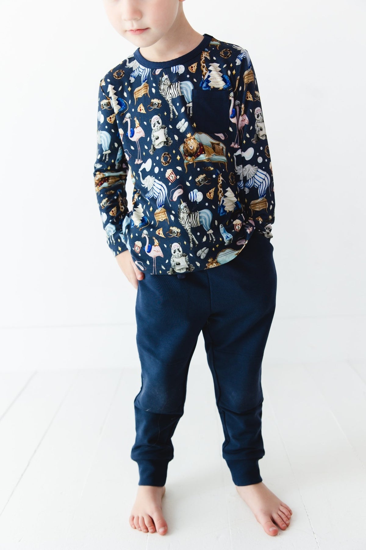 Up Zoo Late Solid Kids' Jogger Pants - Jammie Session