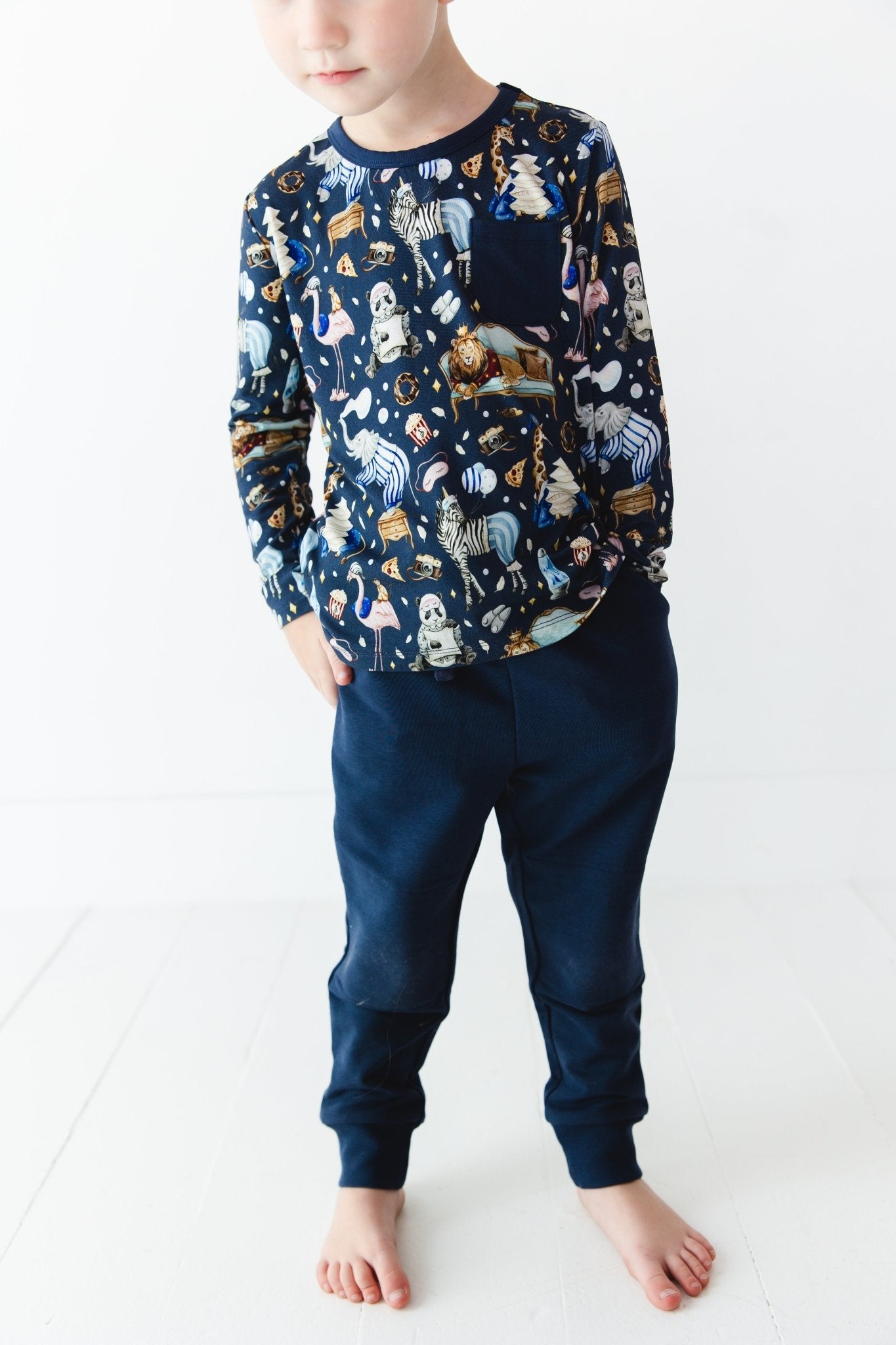 Up Zoo Late Solid Kids' Jogger Pants - Jammie Session