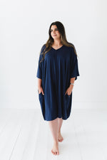 Up Zoo Late Solid Women's Muumuu Lounge Tee (ONE SIZE FITS XS - XXL) - Jammie Session