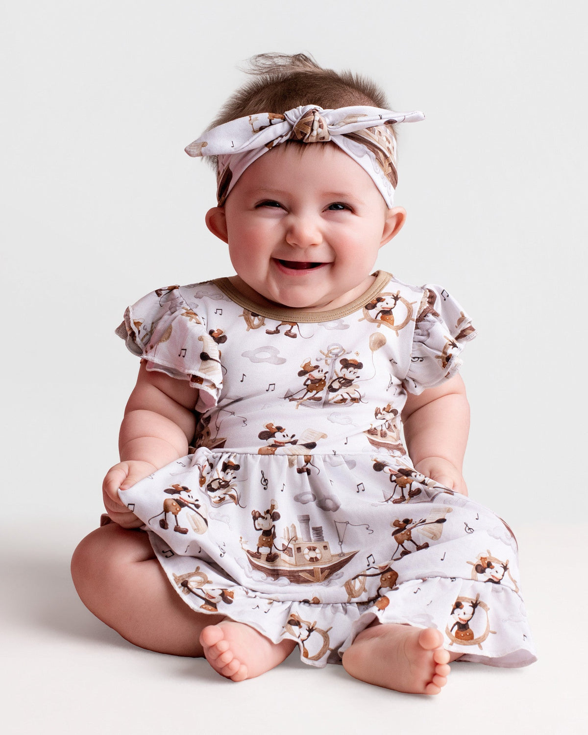 Vintage Voyage Bodysuit Twirl Dress - Jammie Session