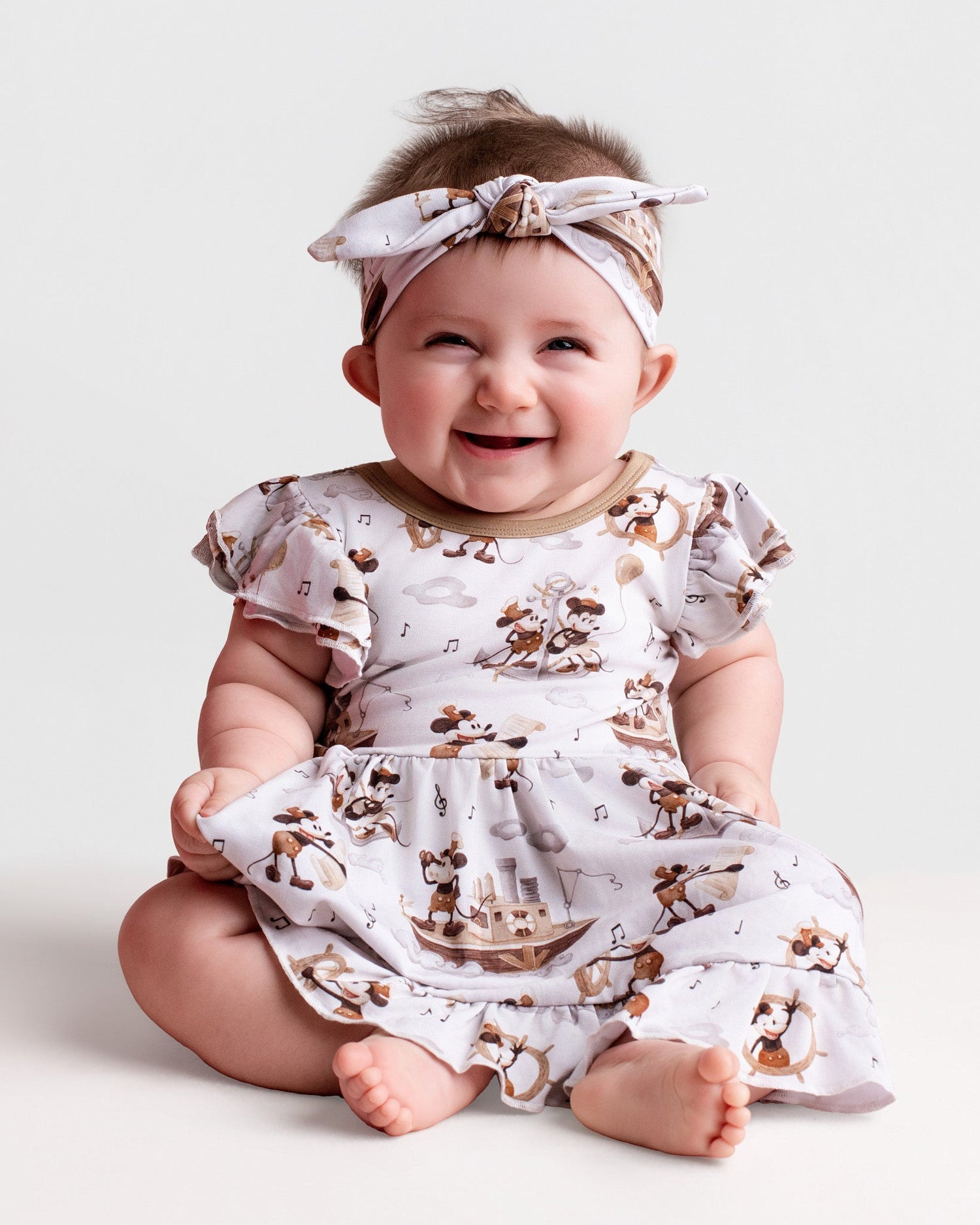 Vintage Voyage Bodysuit Twirl Dress - Jammie Session