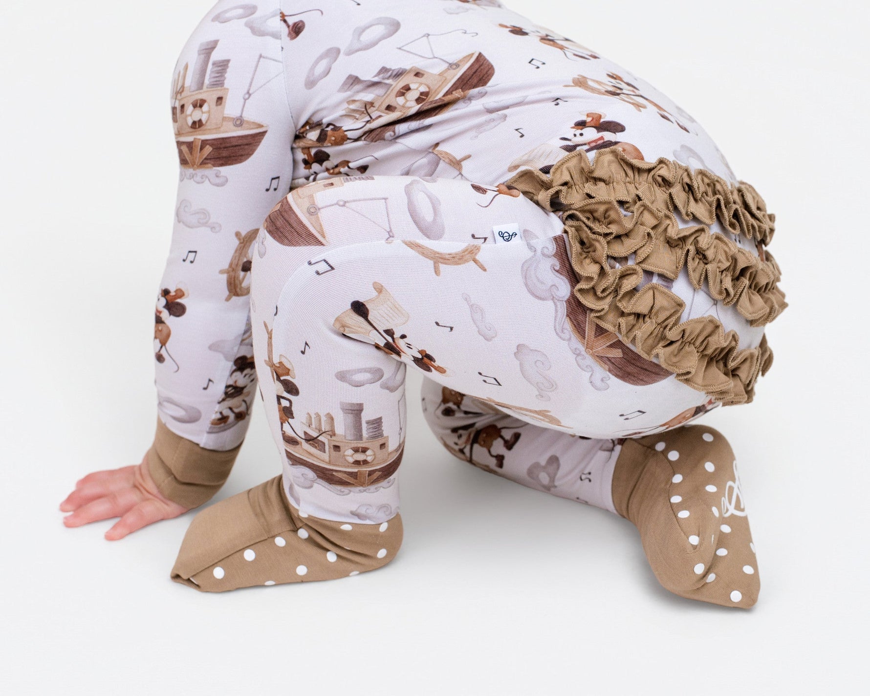 Vintage Voyage Ruffle Romper - Jammie Session