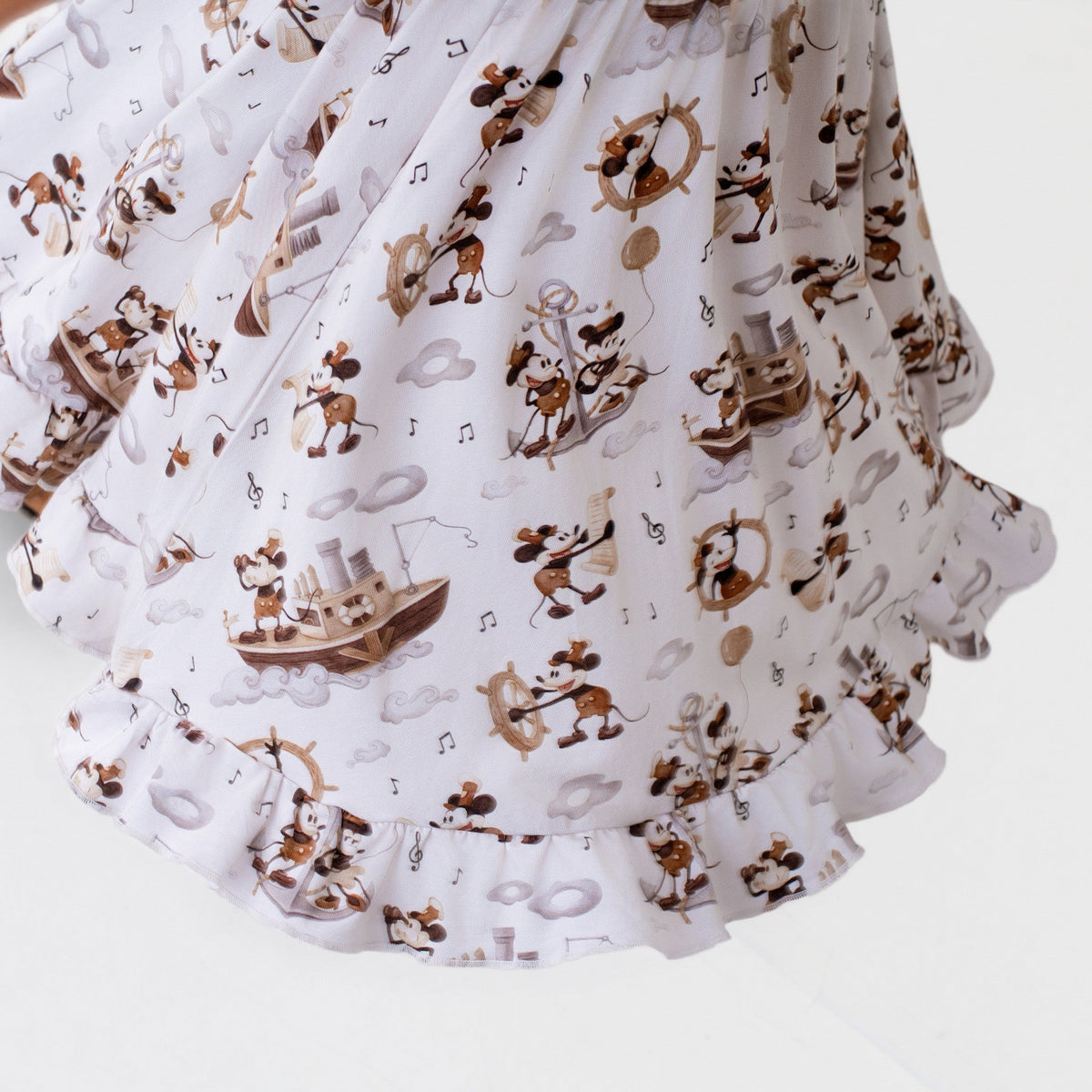 Vintage Voyage Short Sleeve Big Kid Twirl Dress - Jammie Session