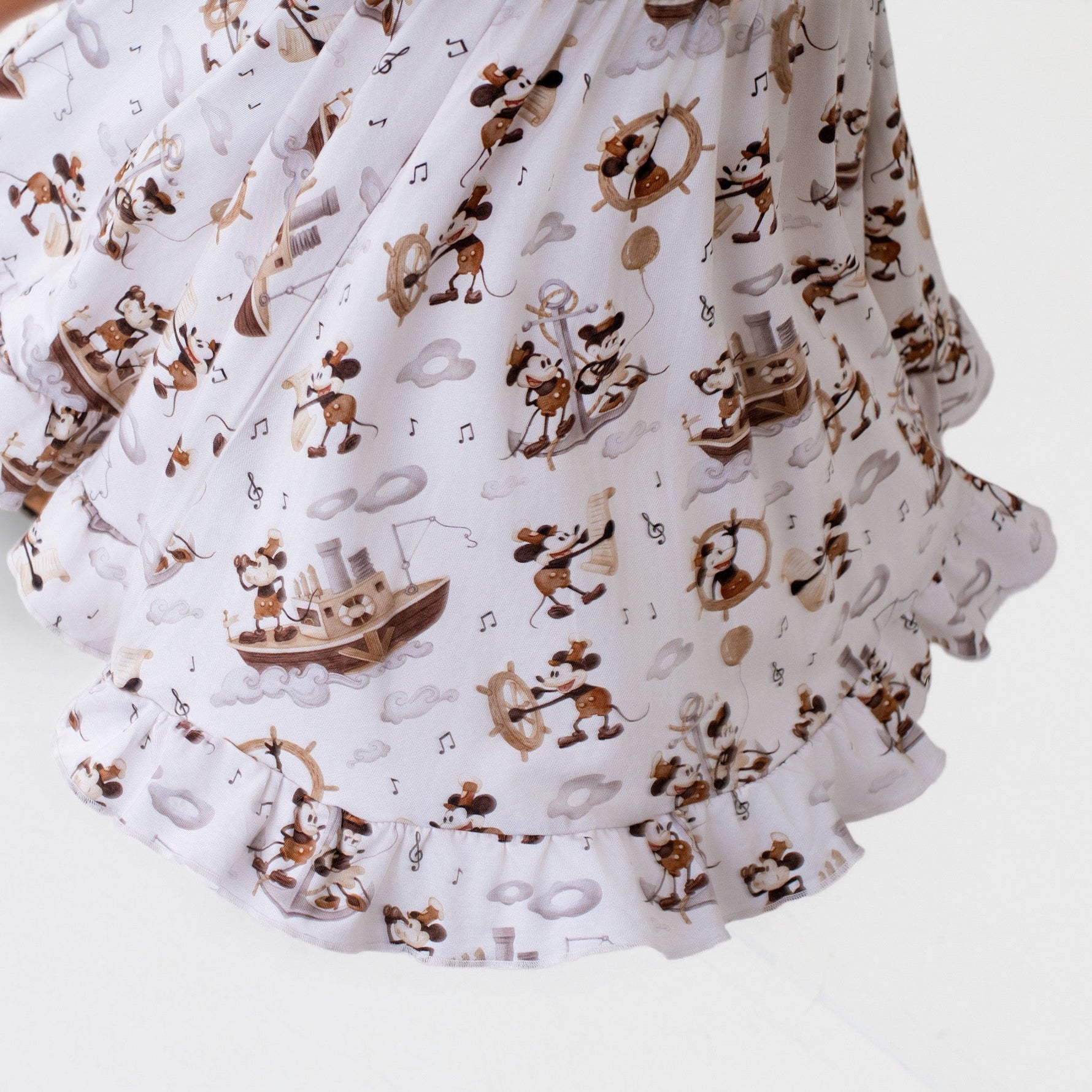 Vintage Voyage Short Sleeve Big Kid Twirl Dress - Jammie Session