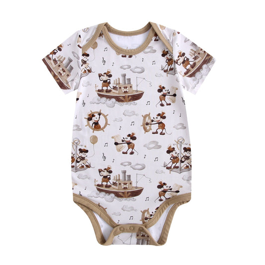 Vintage Voyage Short Sleeve Bodysuit - Jammie Session
