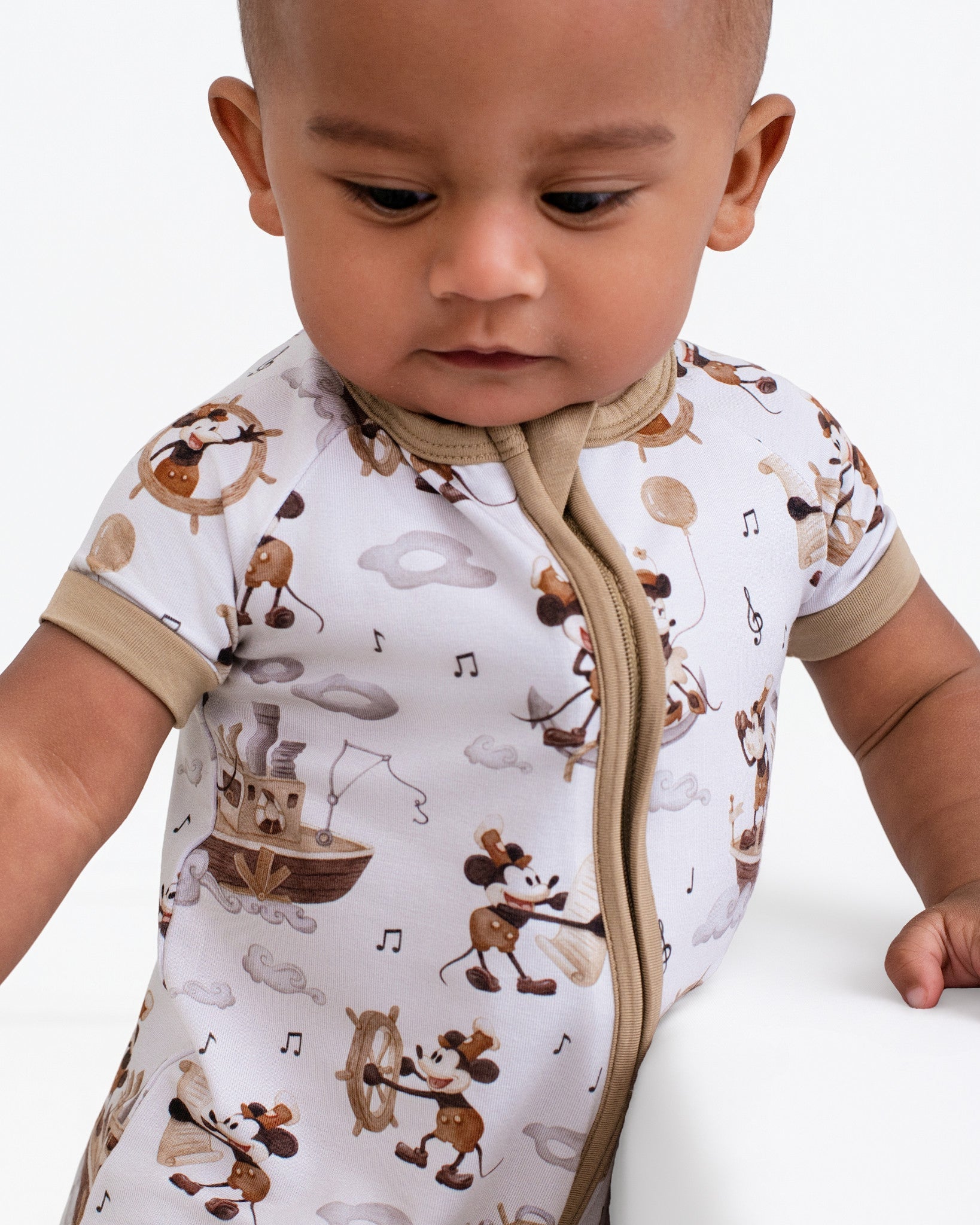 Vintage Voyage Short Sleeve Romper - Jammie Session