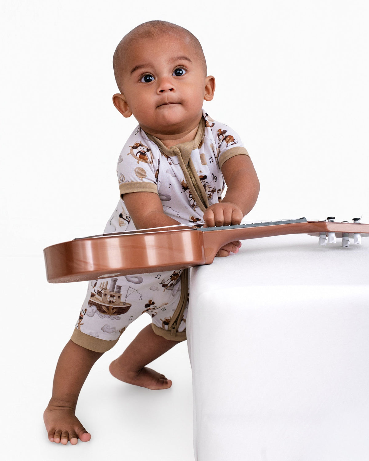 Vintage Voyage Short Sleeve Romper - Jammie Session