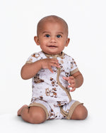 Vintage Voyage Short Sleeve Romper - Jammie Session