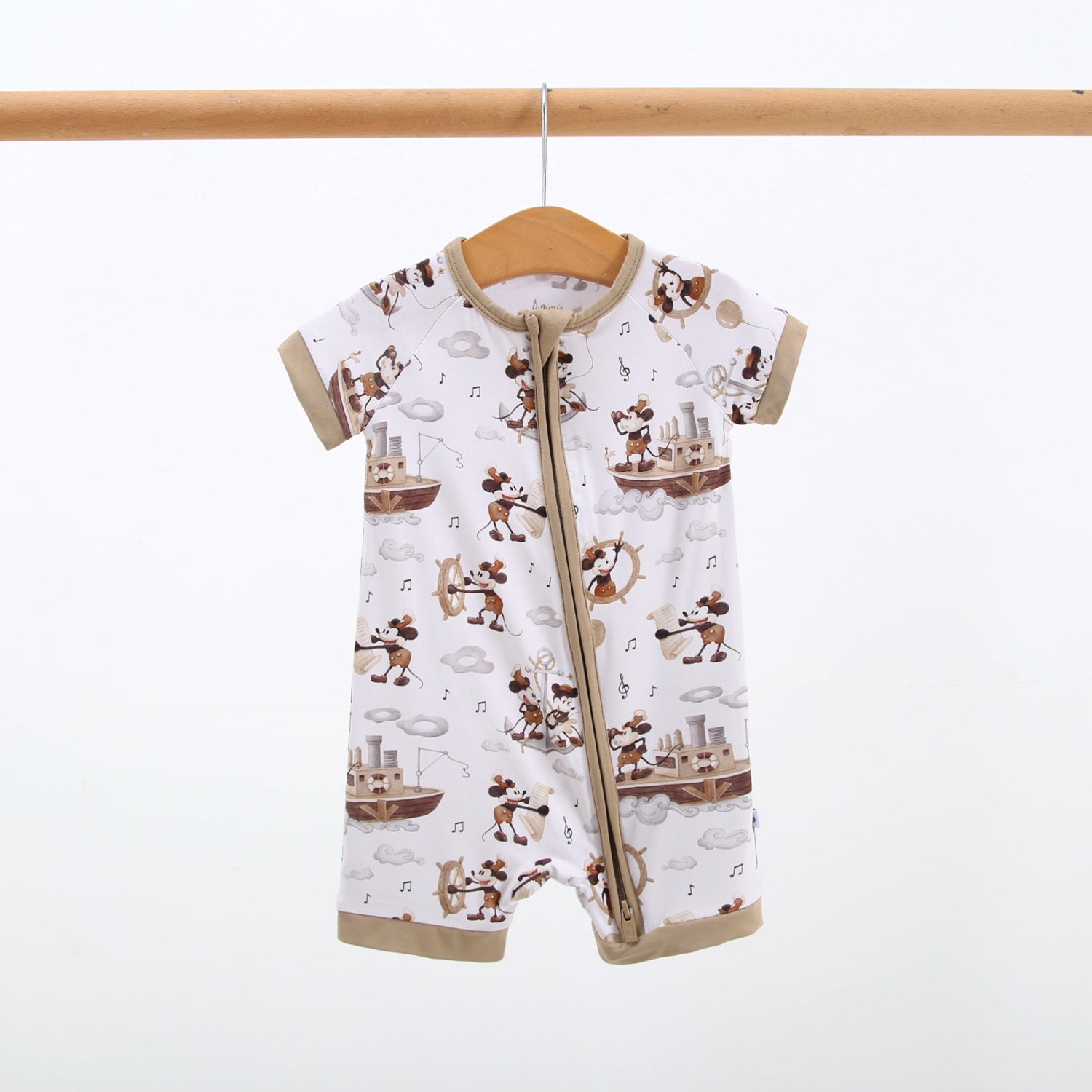 Vintage Voyage Short Sleeve Romper - Jammie Session