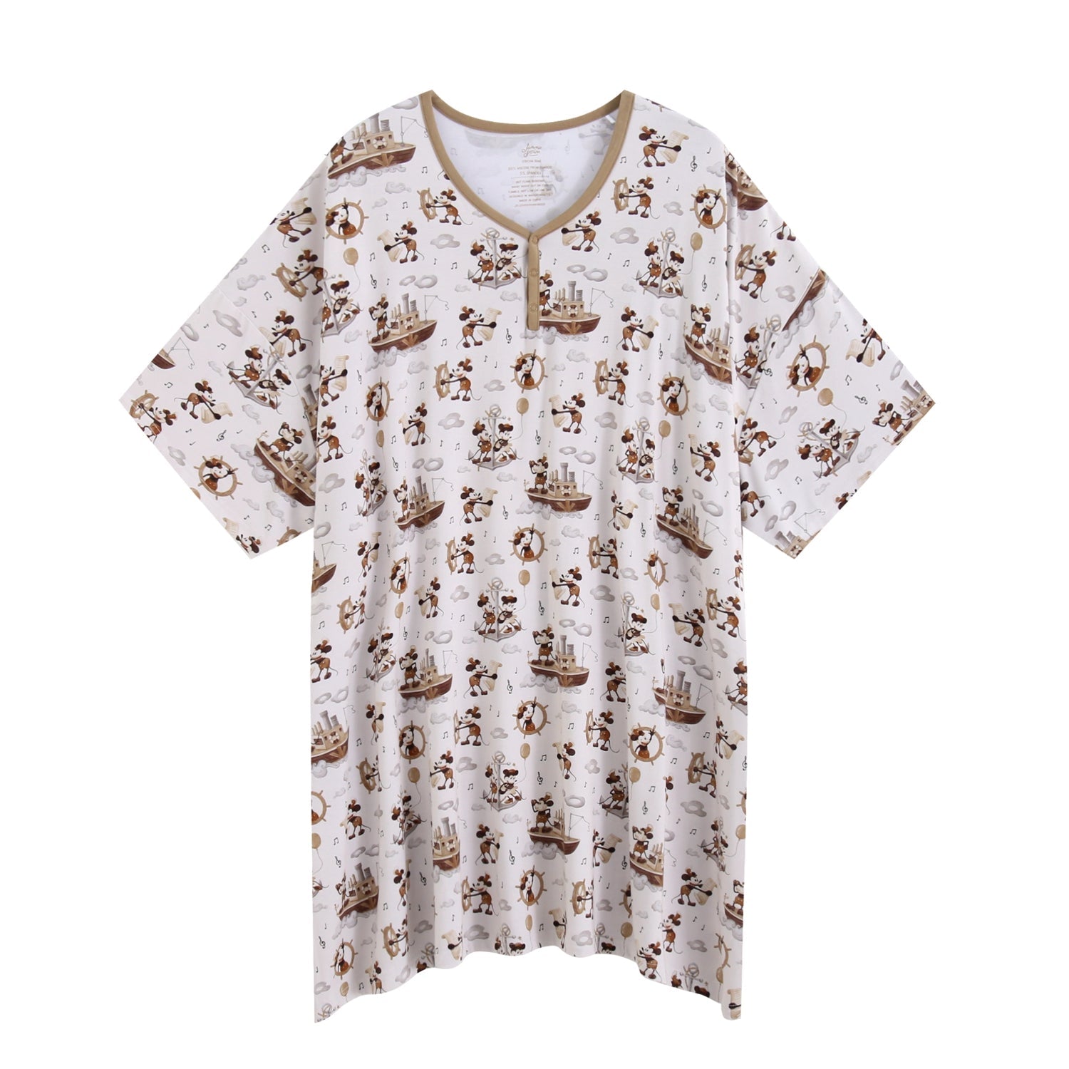 Vintage Voyage Women's Muumuu Lounge Tee (ONE SIZE FITS XS - XXL) - Jammie Session