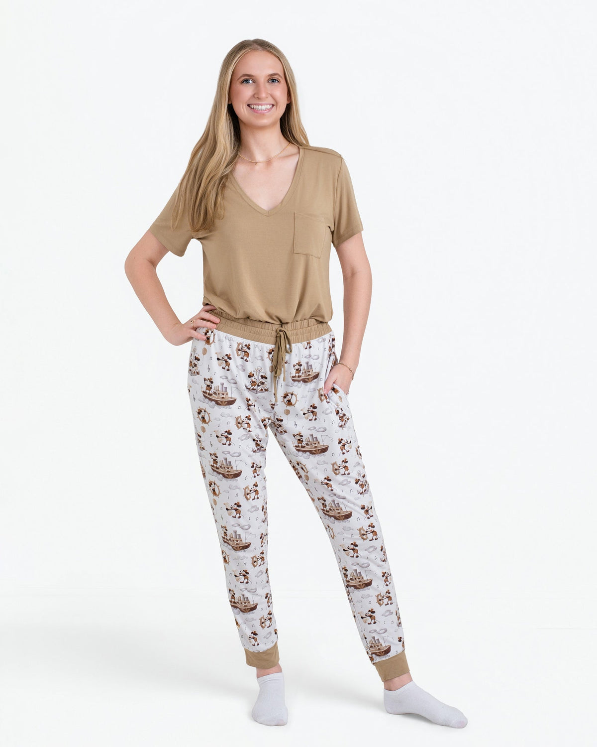 Vintage Voyage Women's Solid Short Sleeve T-shirt - Jammie Session