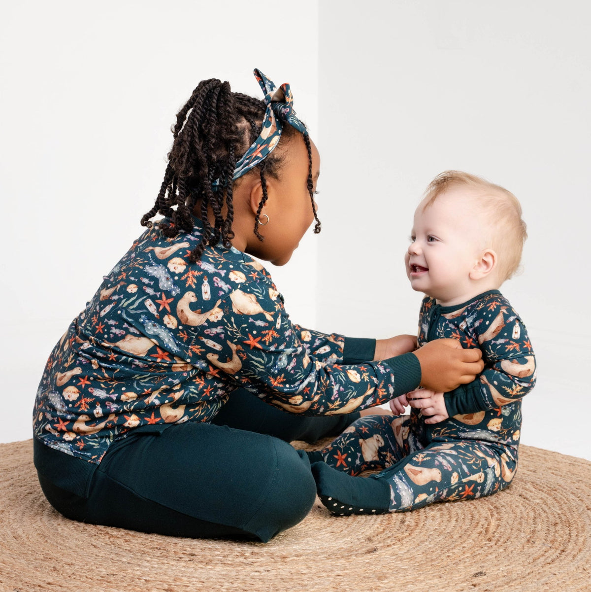 Waves & Whiskers Kids Jogger Set - Jammie Session