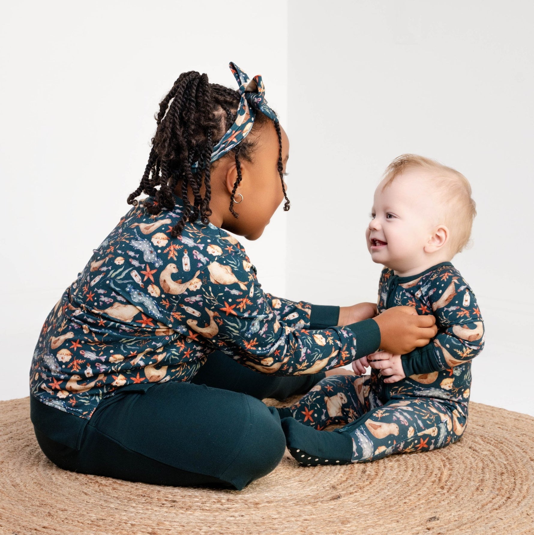 Waves & Whiskers Kids Jogger Set - Jammie Session