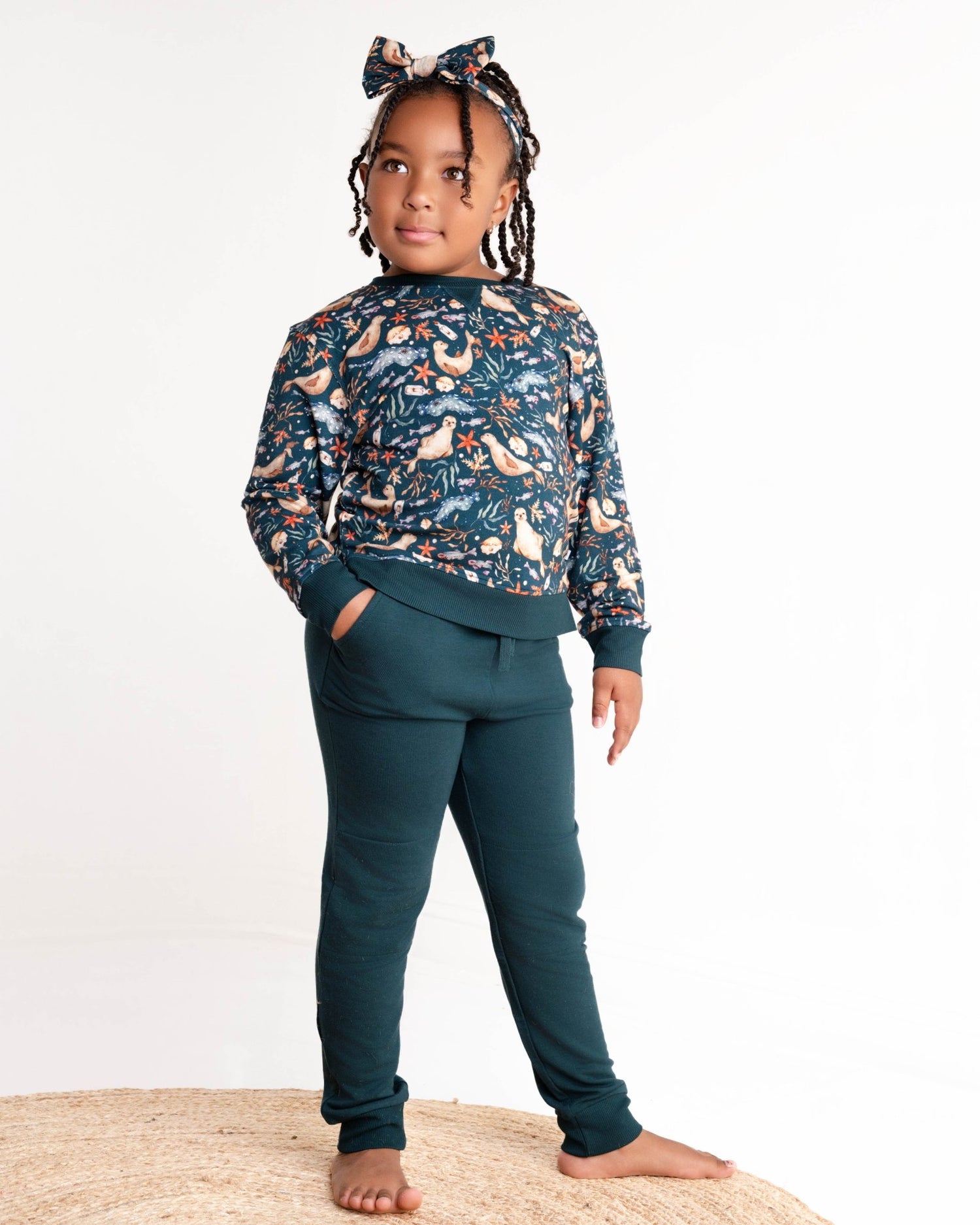 Waves & Whiskers Kids Jogger Set - Jammie Session