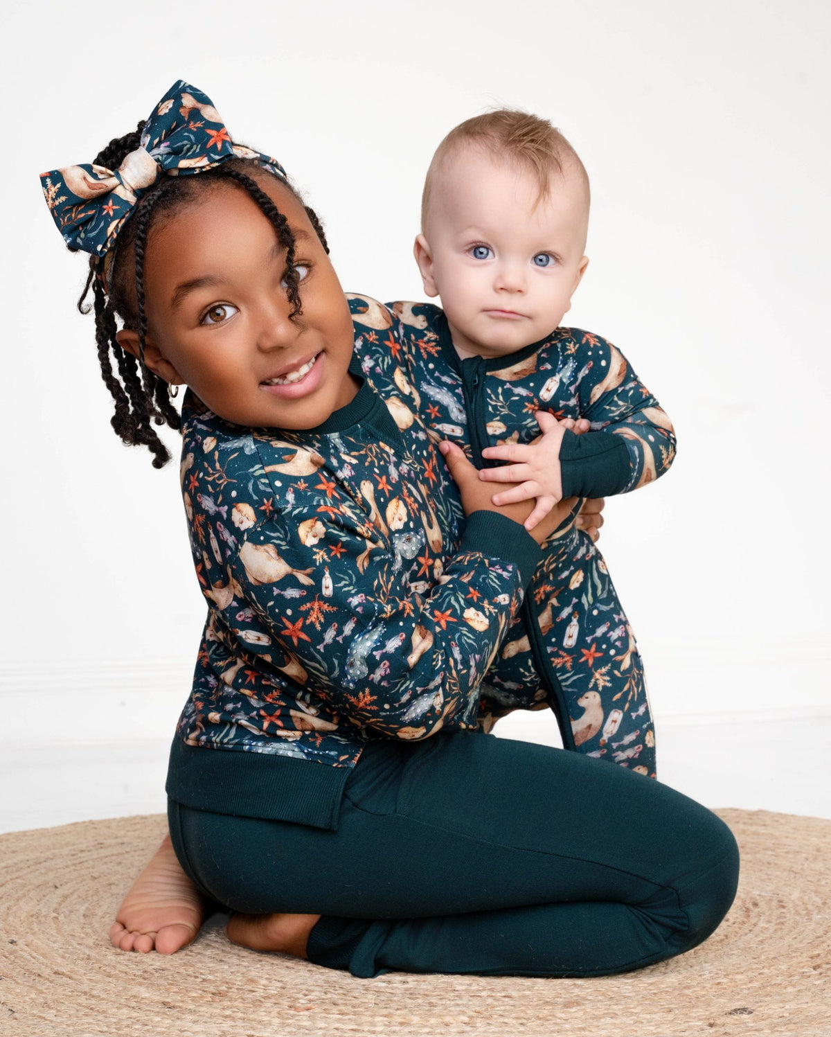 Waves & Whiskers Kids Jogger Set - Jammie Session