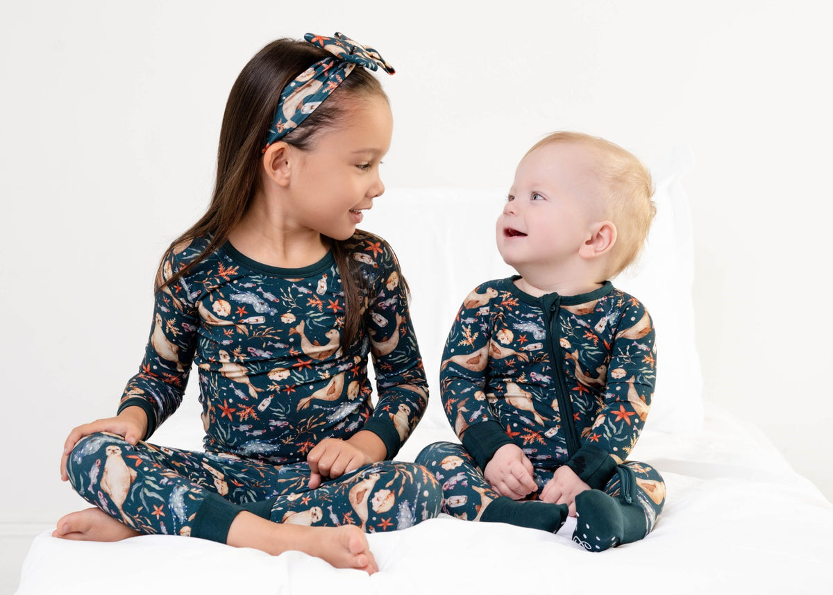 Waves & Whiskers Long Sleeve PJ's - Jammie Session