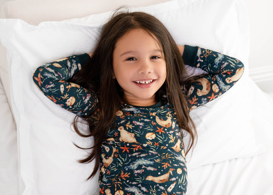 Waves & Whiskers Long Sleeve PJ's - Jammie Session