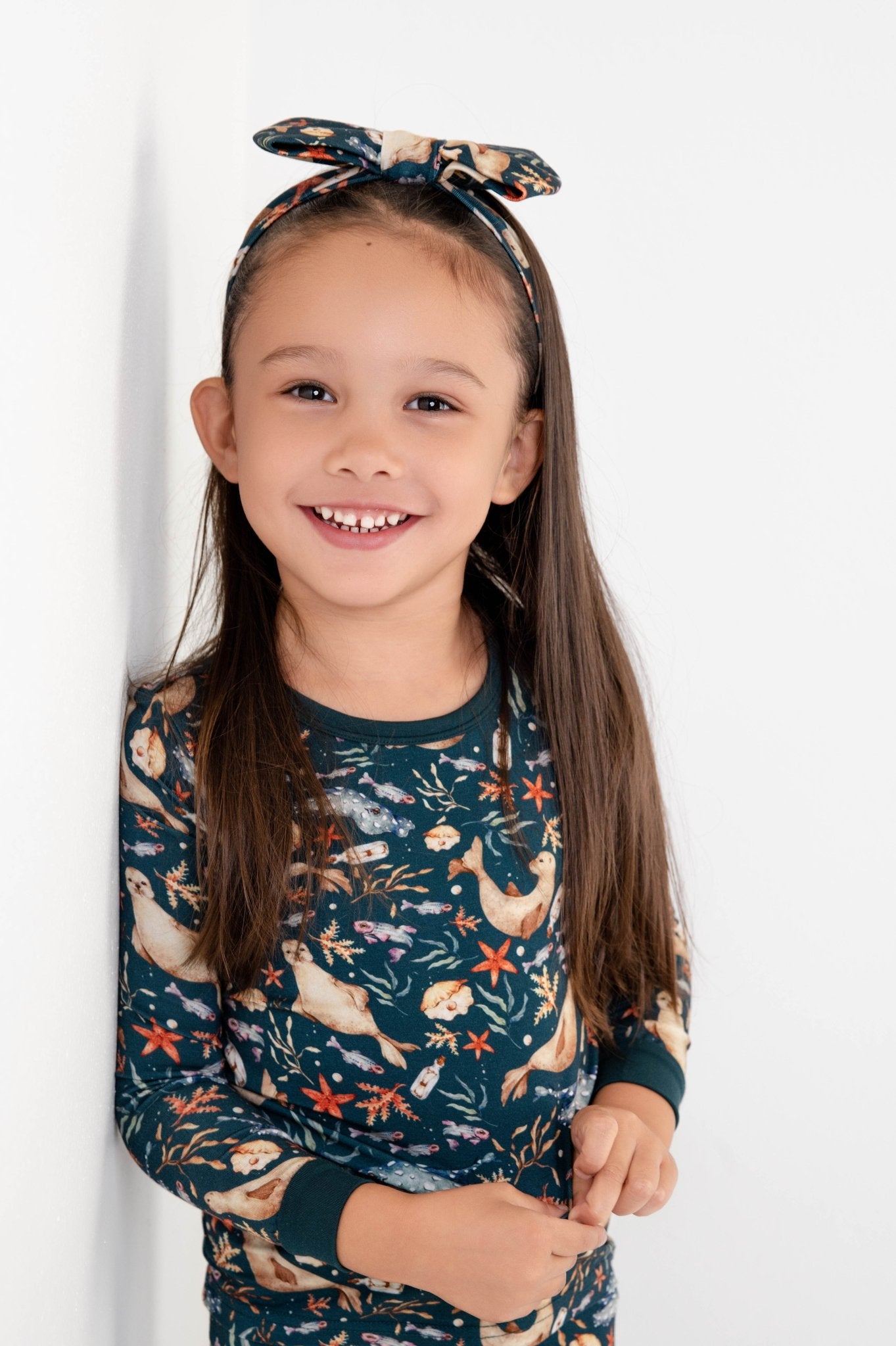 Waves & Whiskers Long Sleeve PJ's - Jammie Session