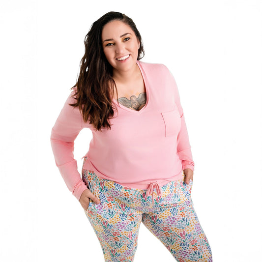 Whimsical Wildflower Women's Long Sleeve Shirt - Jammie Session