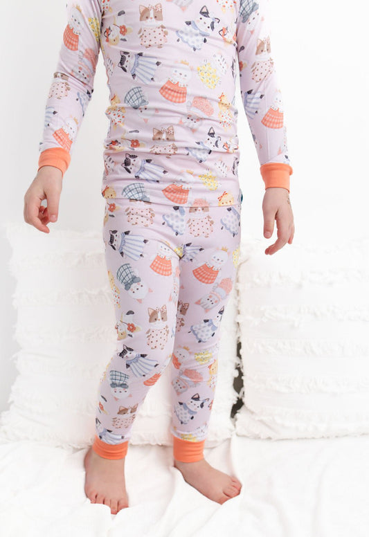 Whiskers (Pink) Long Sleeve PJ's BDLJ - Jammie Session