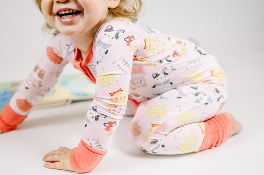 Whiskers (Pink) Romper BDLJ - Jammie Session