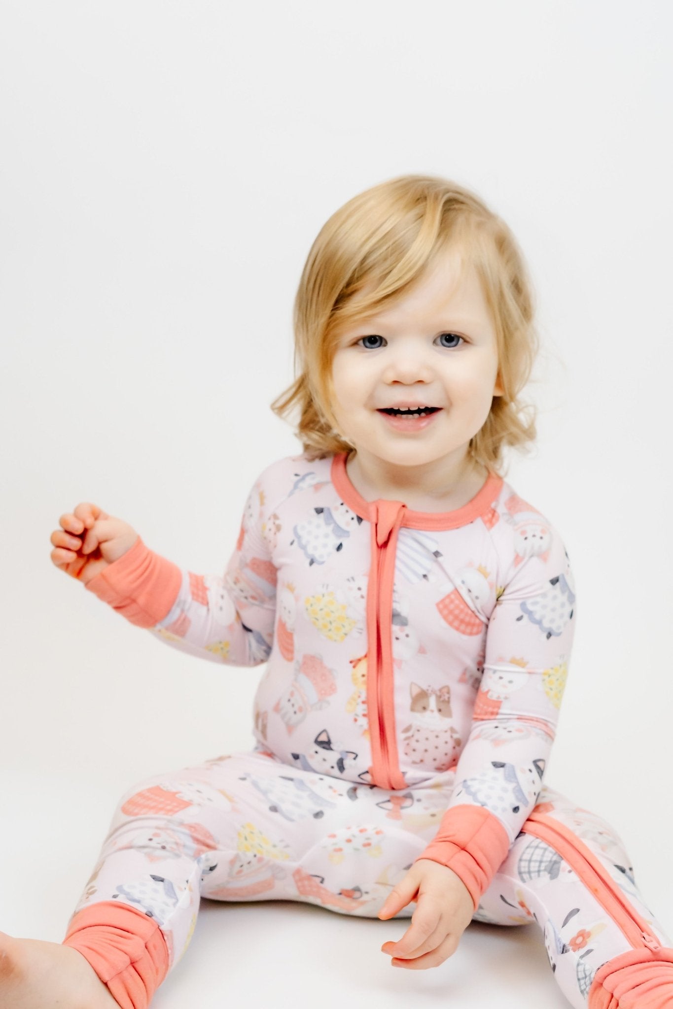 Whiskers (Pink) Romper BDLJ - Jammie Session