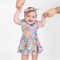 Load image into Gallery viewer, Whispering Wildflowers Bodysuit Twirl Dress - Jammie Session
