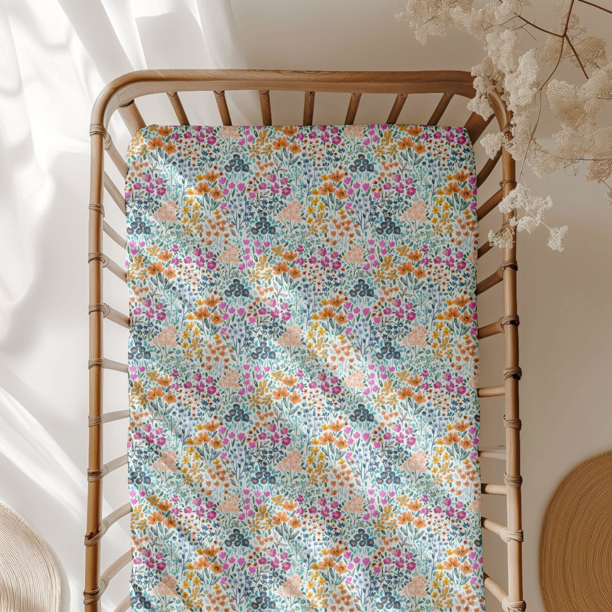 Whispering Wildflowers Crib Sheet - Jammie Session