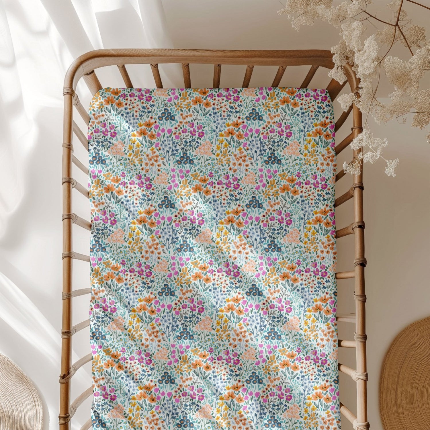 Whispering Wildflowers Crib Sheet - Jammie Session