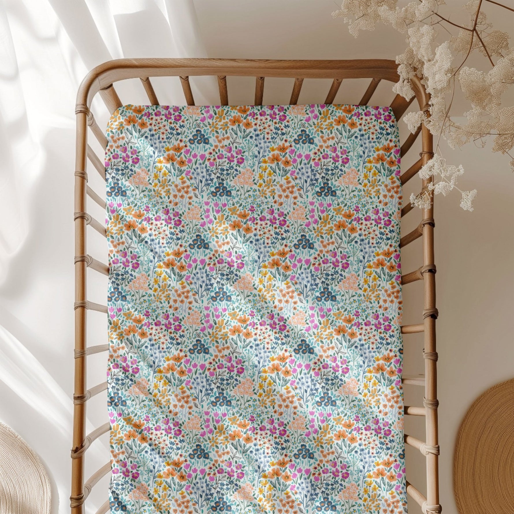 Whispering Wildflowers Crib Sheet - Jammie Session